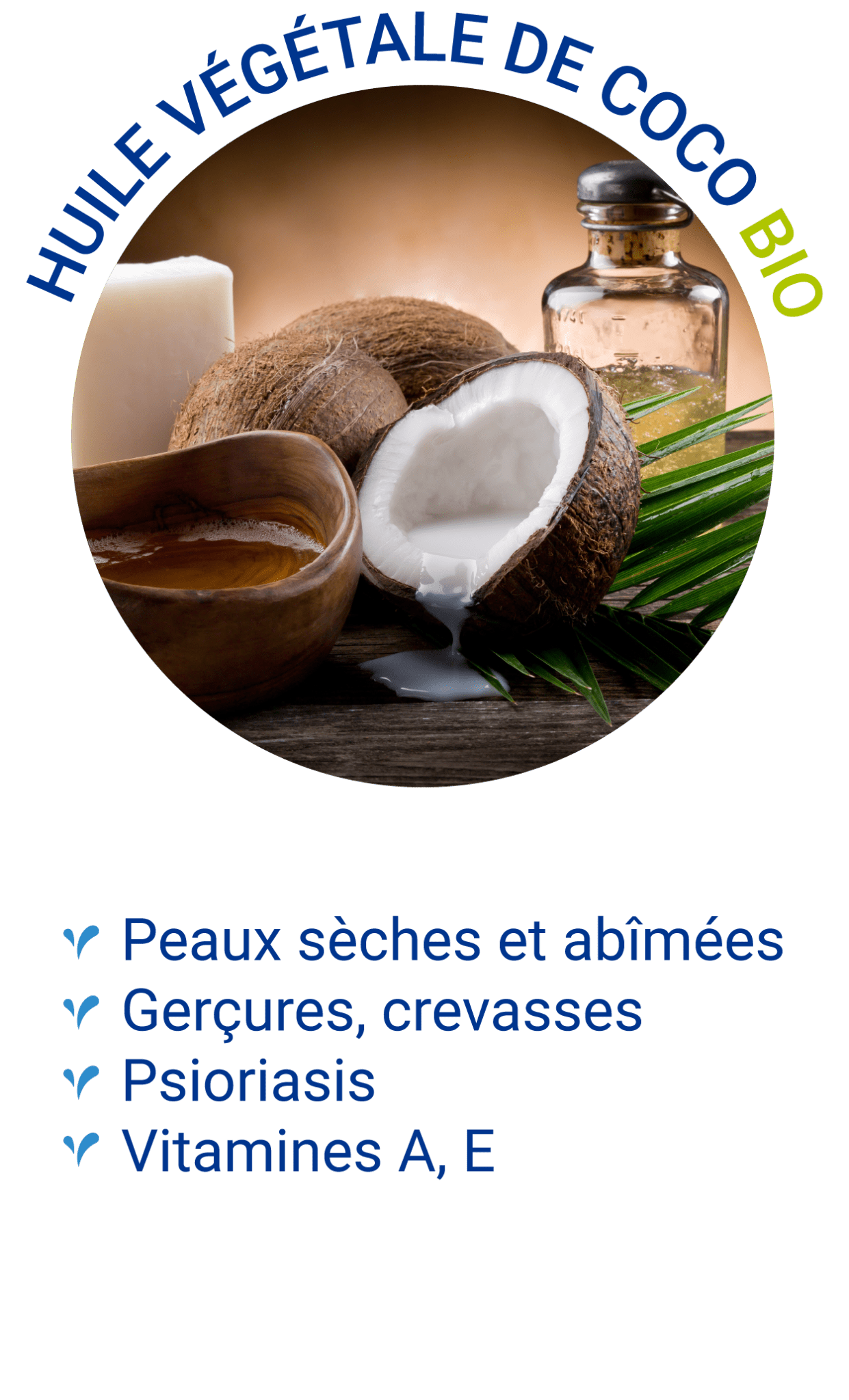 Huile végétale de coco bio