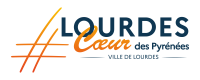 Logo Ville de Lourdes 2023 bleu fond transparent